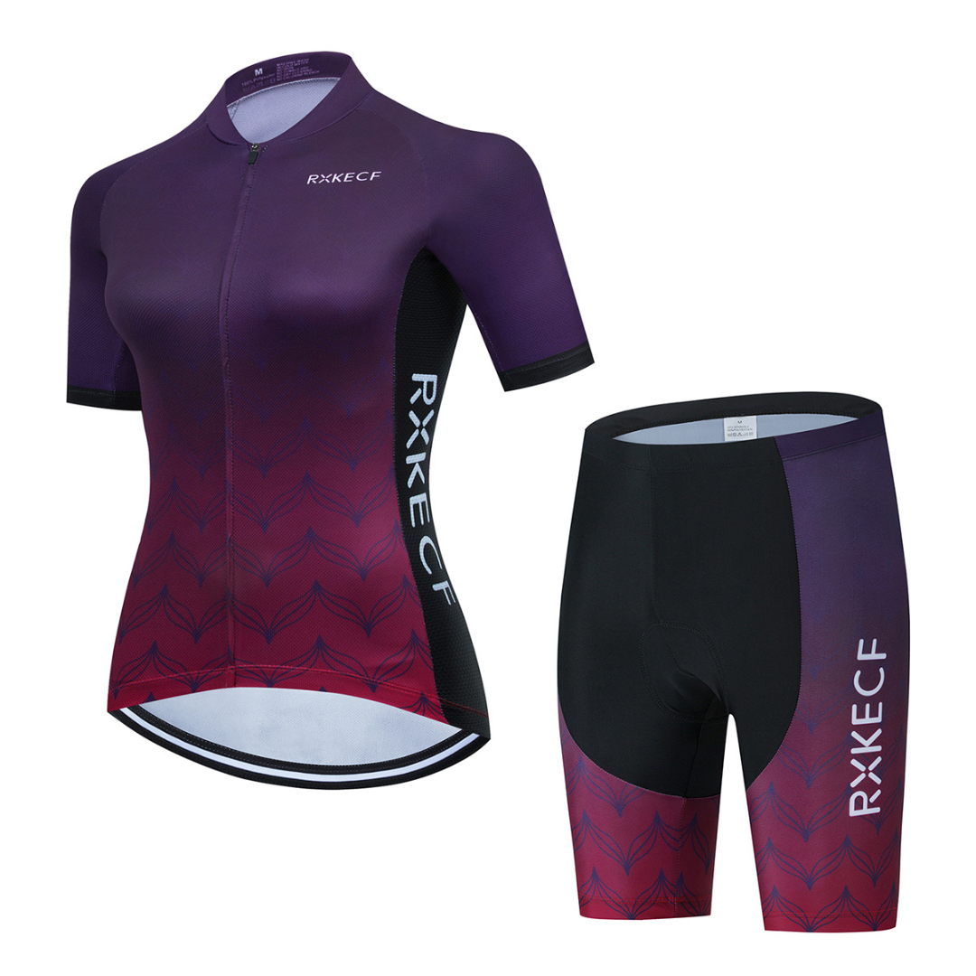 RXKECF PRO Dames Wielerkleding-Set kort