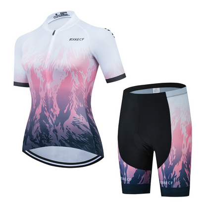 RXKECF PRO Dames Wielerkleding-Set kort