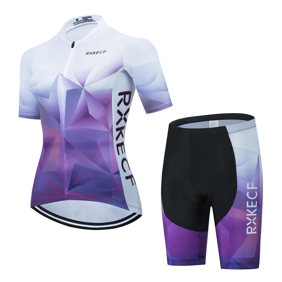 RXKECF PRO Dames Wielerkleding-Set kort