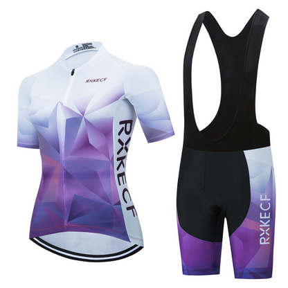 RXKECF PRO Dames Wielerkleding-Set lang