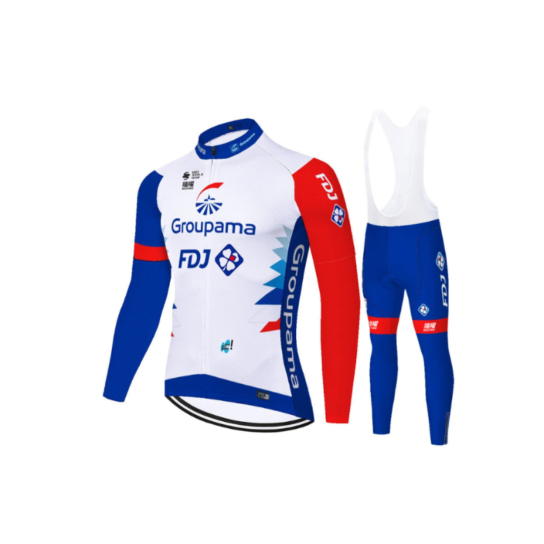 FDJ - Professionele wielerset met lange mouwen