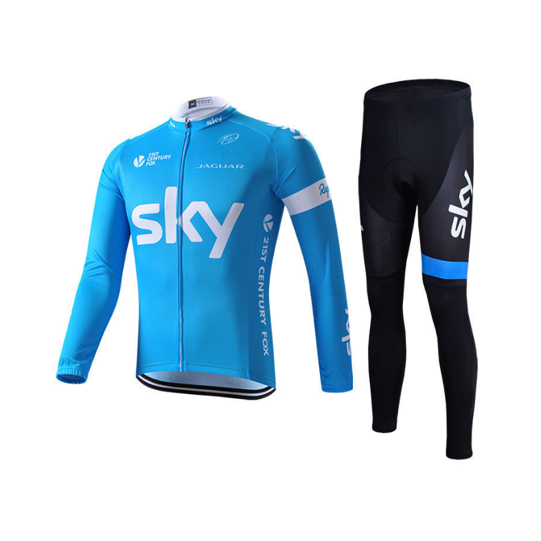 Pro wielertenue met lange mouwen