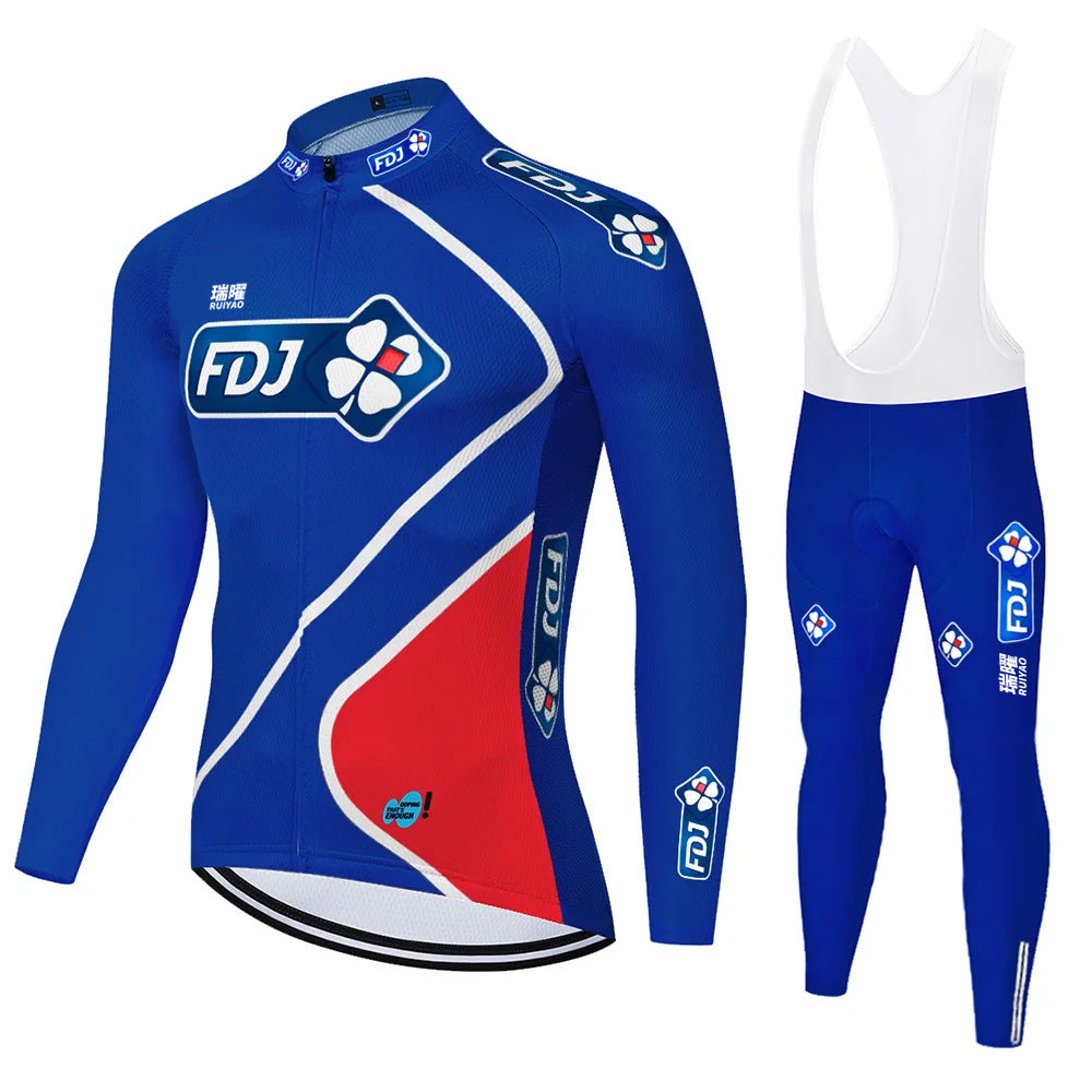 FDJ - Professionele wielerset met lange mouwen