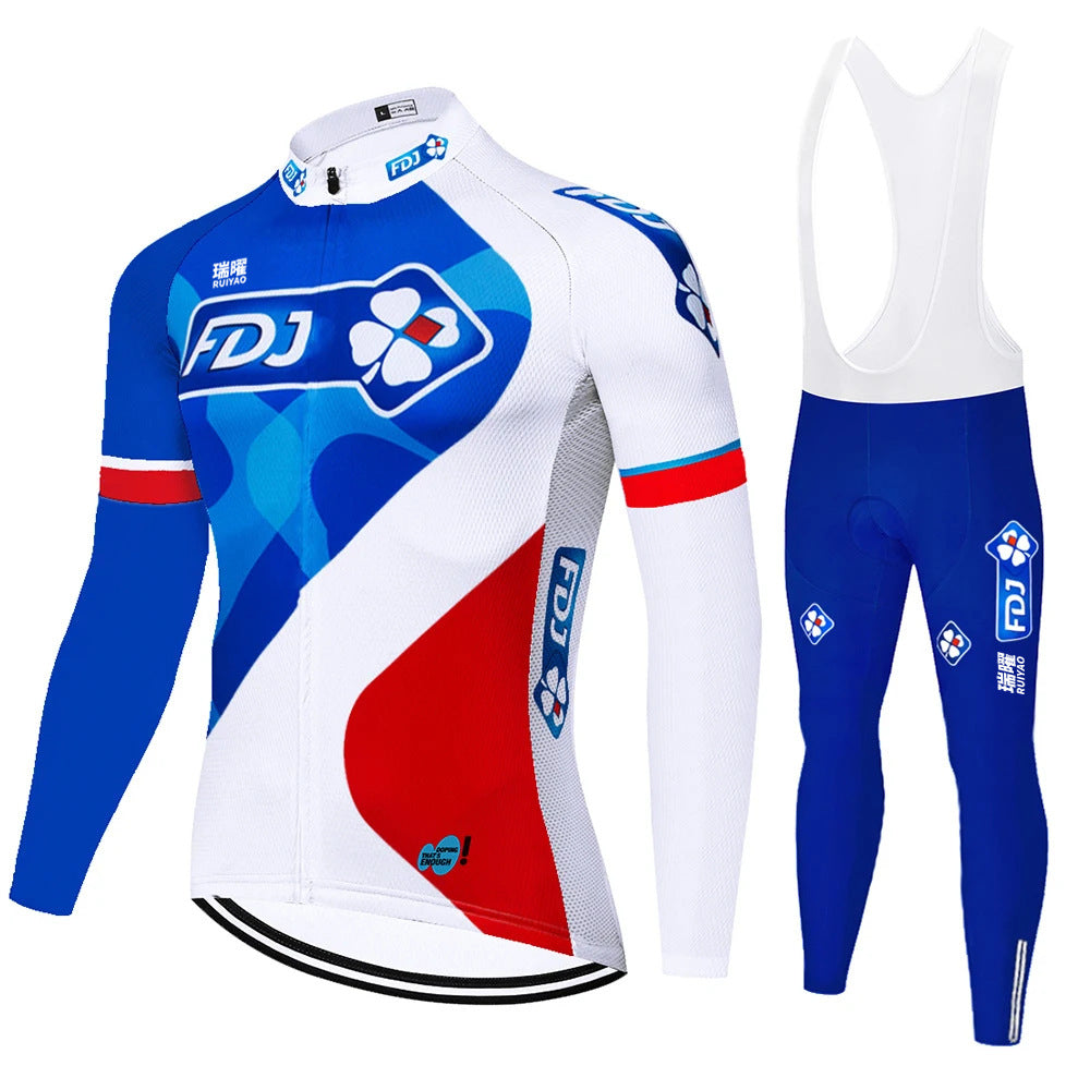 FDJ - Professionele wielerset met lange mouwen