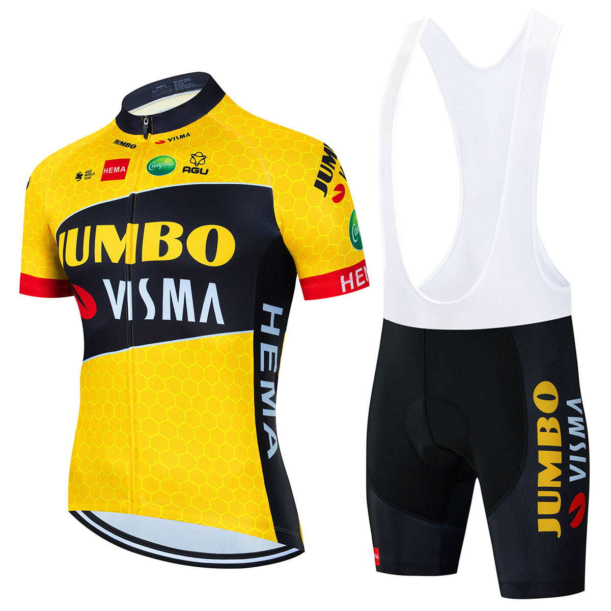 Jumbo Visma - Professionele Korte Mouwen Wielerset