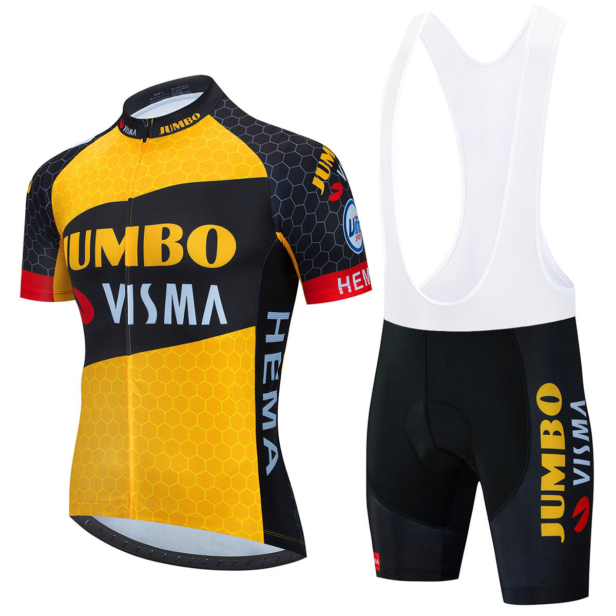 Jumbo Visma - Professionele Korte Mouwen Wielerset